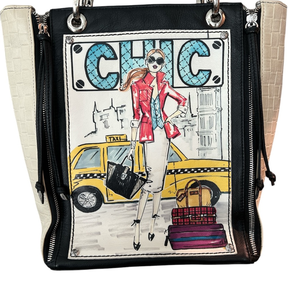 BRIGHTON Tote Bag purse CHIC TAXI CAB with Brighton box - Picture 2 of 11